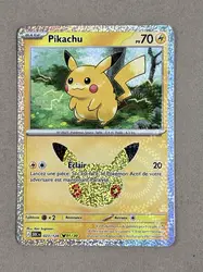 carte pokémon pikachu 01/30 023/128 - 30 ans