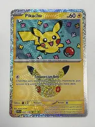 carte pokémon pikachu 07/30 029/128 - 30 ans