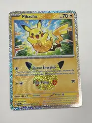 carte pokémon pikachu 15/30 037/128 - 30 ans