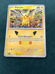 carte pokémon pikachu 18/30 - 040/128 - 30 ans