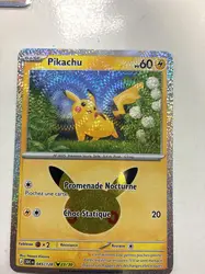 carte pokémon pikachu 23/30 fr