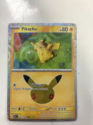 carte pokémon pikachu 27/30 fr