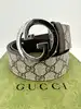 ceinture gucci gg supreme en toile et cuir avec boucle interlocking g argentée taille 100