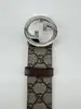 ceinture gucci gg supreme en toile et cuir avec boucle interlocking g argentée taille 100