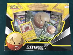 coffret pokémon electrode de hisui v - 2023 - 1 poing de fusion - 1 stars etincelantes - 2 origine perdue