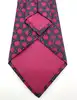 cravate hermès vintage en soie imprimée noeuds marins rose fuchsia et bleu