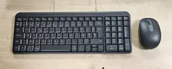 ensemble clavier azerty et souris sans fil logitech mk250 graphite