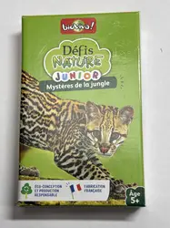 jeu de société bioviva - défis nature junior - mystères de la jungle