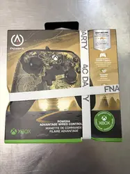 manette microsoft filaire powera adv dragon vs phoenix pour xbox series x noir et or