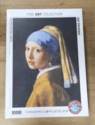 puzzle 1000 pièces la jeune fille a la perle - eurographics
