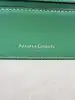 sac azzurra gronchi en cuir lisse vert avec bandoulière