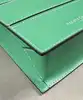 sac azzurra gronchi en cuir lisse vert avec bandoulière
