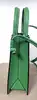 sac azzurra gronchi en cuir lisse vert avec bandoulière
