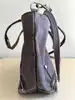 sac cabas vanessa bruno zippé anthracite en toile et paillettes avec bandoulière amovible et réglable taille s