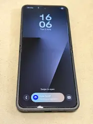 smartphone samsung galaxy z flip7 fe 6,9" 5g nano sim 256 go - noir absolu