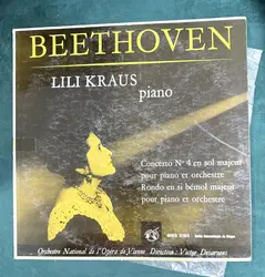 vinyle beethoven / lili kraus / orchestre national de l'opéra de vienne , direction victor desarzens - concerto n° 4 en sol majeur