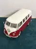 voiture miniature 1/19 solido vw combi - 1966 - rouge et blanc