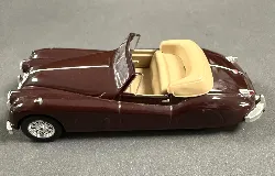 voiture miniature 1/43 jaguar xk 140 - marron rouge