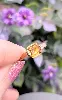 bague ornée d'une citrine carrée or 750 millième (18 ct) 3,01g