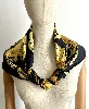 foulard / carré 90 hermès proues en soie avec d'un ton dominant noir