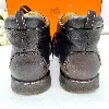 bottines hermès en cuir marron vintage