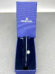 bracelet swarovski argenté réglable avec pendentif