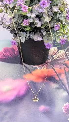 collier avec un pendentif couronne  or 750 millième (18 ct) 1,47g