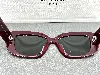 lunettes céline triomphe 04 en acétate dark aubergine et verres marron cl40216u