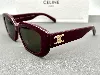 lunettes céline triomphe 04 en acétate dark aubergine et verres marron cl40216u