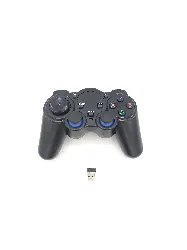manette pc sans fil 2.4ghz - avec dongle usb - noir