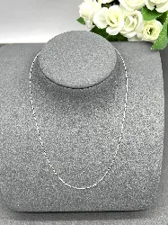 72220845 collier en argent chaîne maille fantaisie argent 925 rhodié l39-45 cm argent 925 millième (22ct) 1,6g