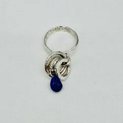 bague argent avec lapis-lazuli argent 800 millième (19 ct) 4,31g