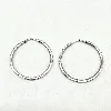 boucle d'oreilles argent créoles argent 925 millième (22 ct) 3,2 g