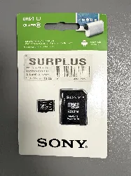 carte mémoire flash sony sr8uya (adaptateur microsdhc - sd inclus(e)) - 8 go - uhs class 1 / class10 - microsdhc uhs - i