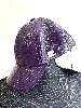 casquette courrèges vinyle en coton violet taille s 56-60