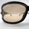 lunettes de soleil gucci gg 2995/s ornées du logo gucci avec des verres marron clair