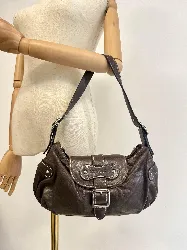 sac longchamp idole en cuir marron