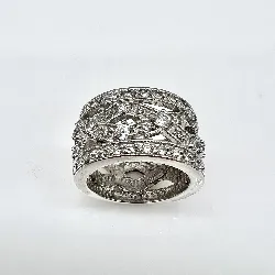bague agatha argent ornée de strass  argent 925 millième (22 ct) 8,67g