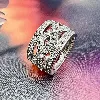 bague agatha argent ornée de strass  argent 925 millième (22 ct) 8,67g