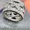 bague agatha argent ornée de strass  argent 925 millième (22 ct) 8,67g
