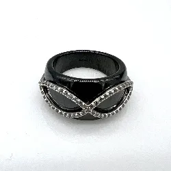 bague céramique et argent infini argent 925 millième (22 ct) 9,52 g