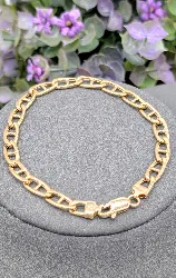 bracelet en maille marine or 750 millième (18 ct) 6g