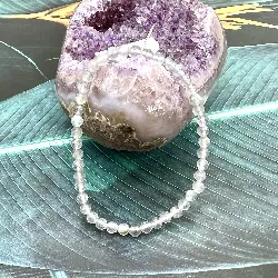 brpi bracelet billes élastiqué en pierre de lune facettée d4mm