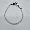 brpi bracelet billes en pierre de lune d2mm et métal argenté l16-22 cm