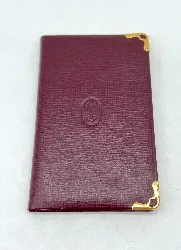 carnet répertoire cartier must de cartieren cuir et bordures doré