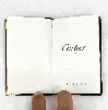 carnet répertoire cartier must de cartieren cuir et bordures doré