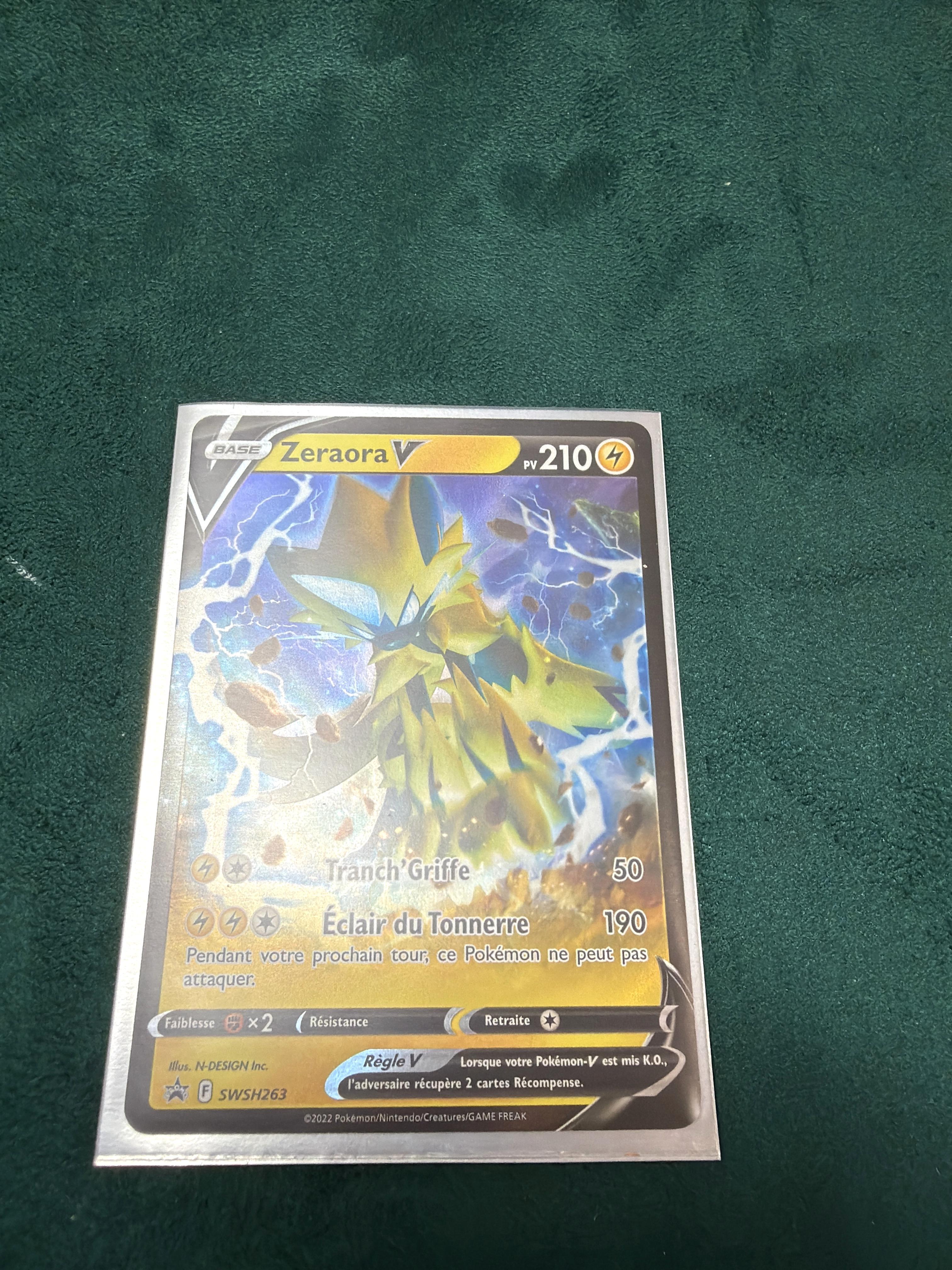 Carte Pokémon Zeraora V SWSH263