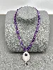 collier en amethyste et quartz rose - claude dasque argent 925 millième (22 ct) 25,48g