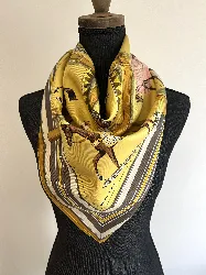foulard/ carré 90 hermès en soie les couvertures de jour