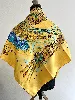 foulard/ carré 90 hermès or des incas en soie